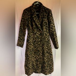 Venus Long Leopard Print Coat